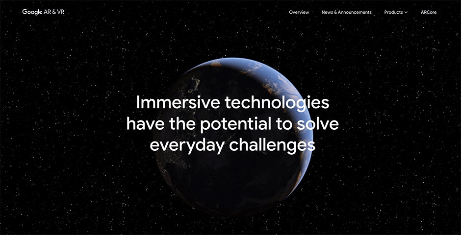 Google AR & VR Website | The Webby Awards