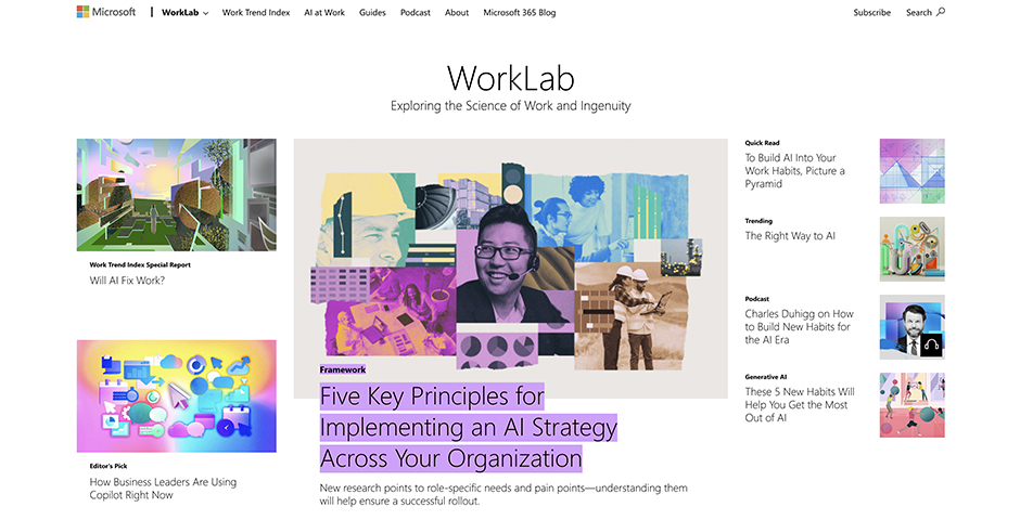 Microsoft WorkLab | Nominee | 2024 The Webby Awards