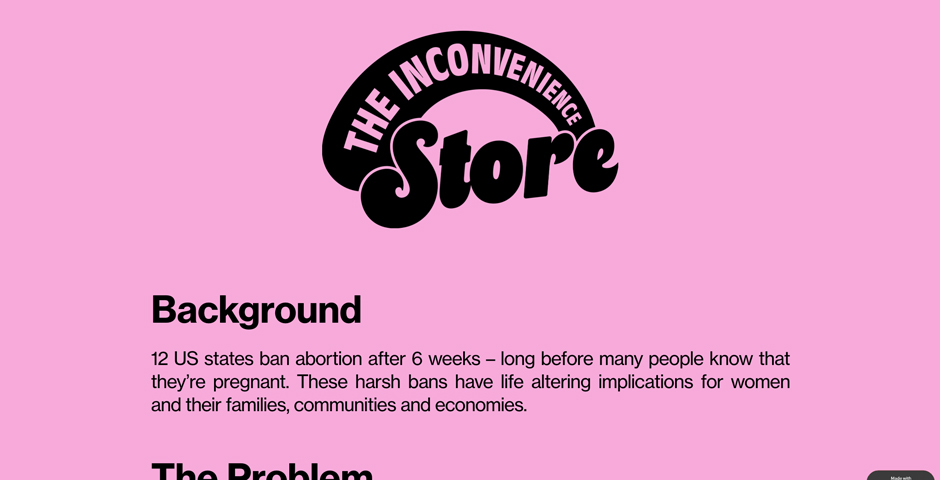 The Inconvenience Store | Nominee | 2025 The Webby Awards