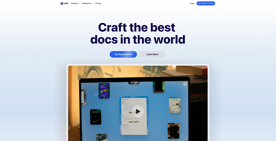 Craft Docs | 2 Wins | 2025 The Webby Awards