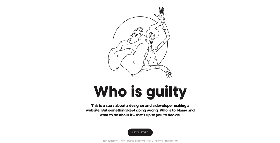 WHO IS GUILTY: Guide for designers and developers | The Webby Awards