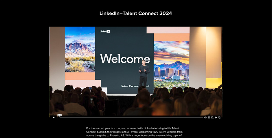 LinkedIn Talent Connect 2024 | Nominee | 2025 The Webby Awards