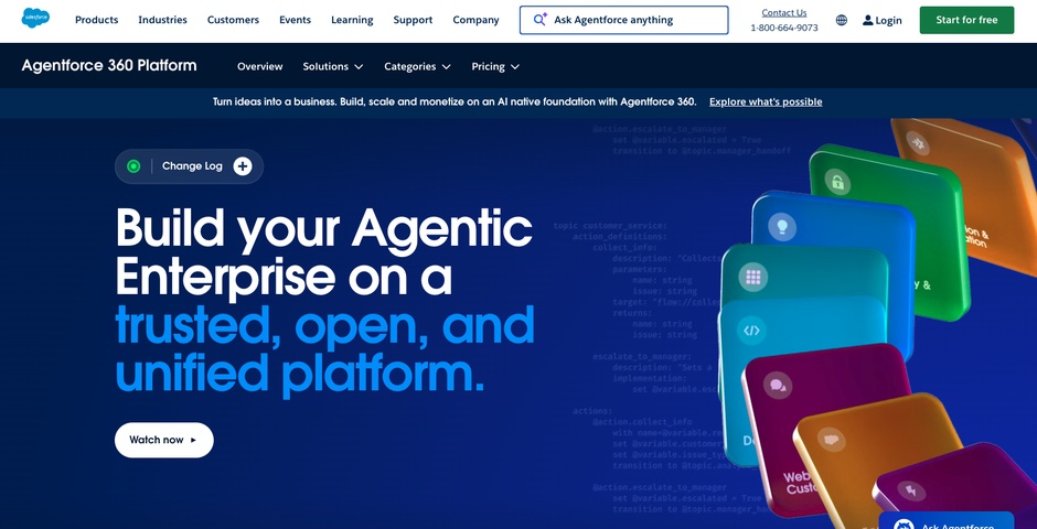 Salesforce - Agentforce 360 Platform | Honoree | 2026 The Webby Awards