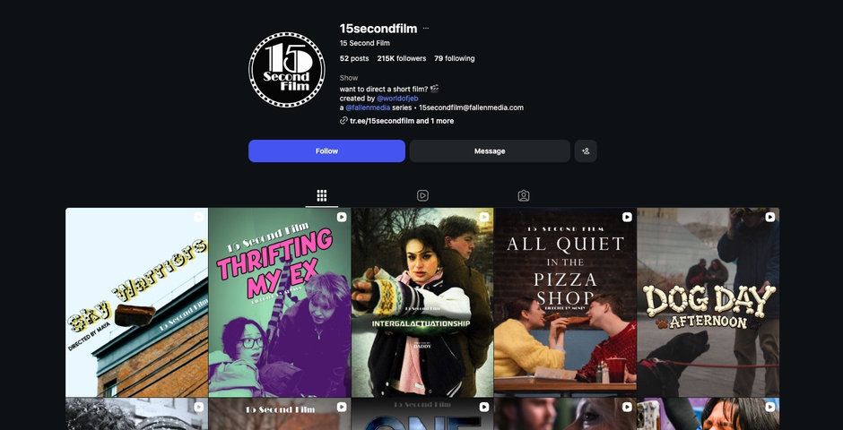 15 Second Film | Honoree | 2026 The Webby Awards