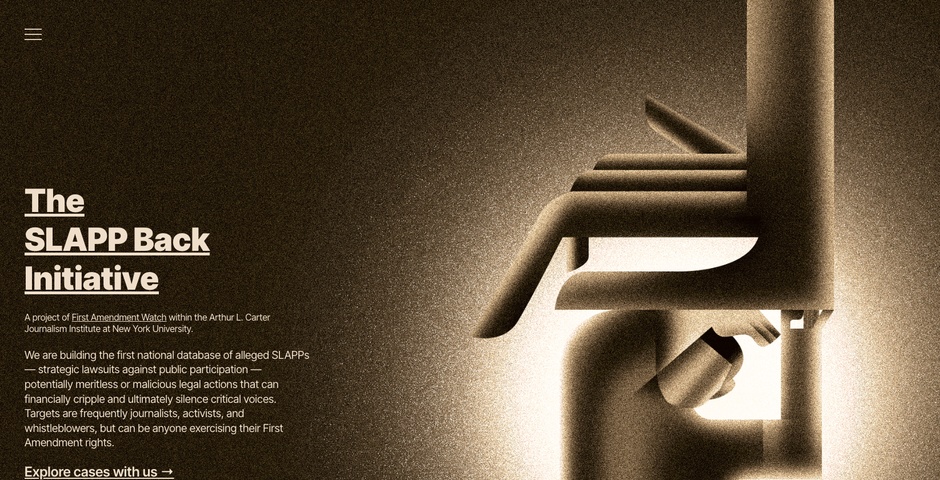 The SLAPP Back Initiative | Nominee | 2026 The Webby Awards