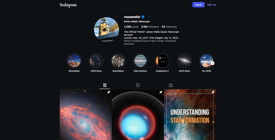 NASA's Webb Telescope and the Universe: Using social media to connect ...