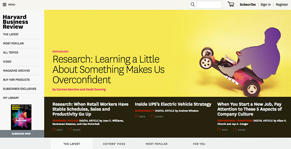People's Voice / Webby Award Winner - Harvard Business Review