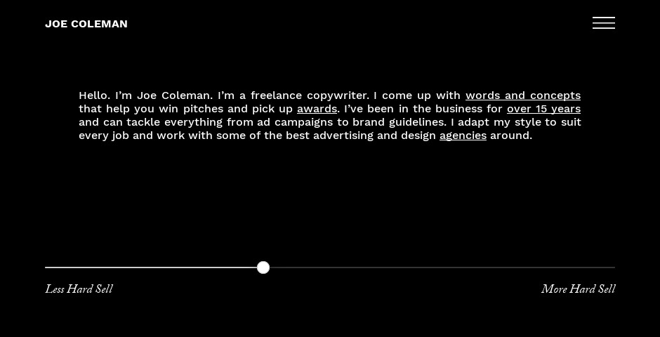 Webby Award Winner - getcoleman.com