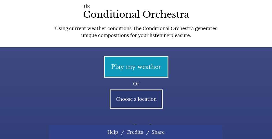 Nominee - The Conditional Orchestra