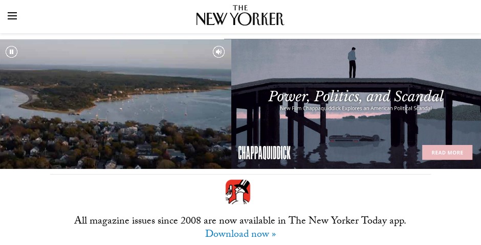 People's Voice / Webby Award Winner - The New Yorker