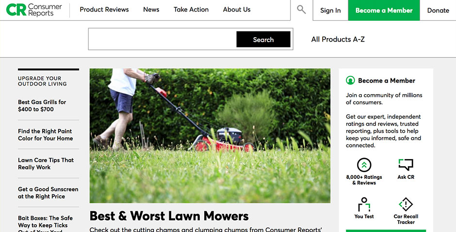 Nominee - Consumer Reports
