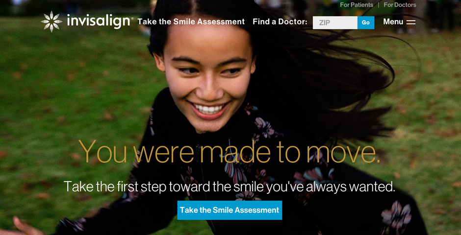 Nominee - Invisalign website