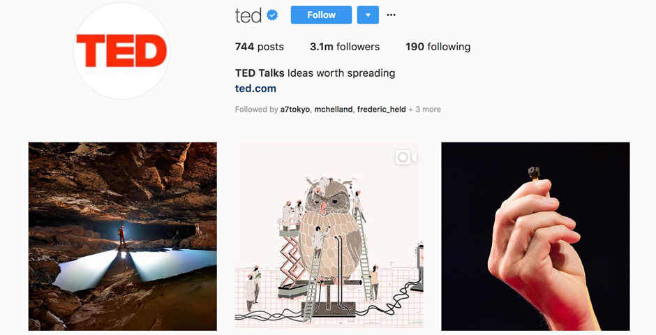 Nominee - TED Instagram