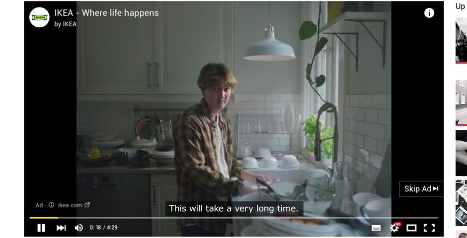 Nominee - Irresistible pointless trueview ads