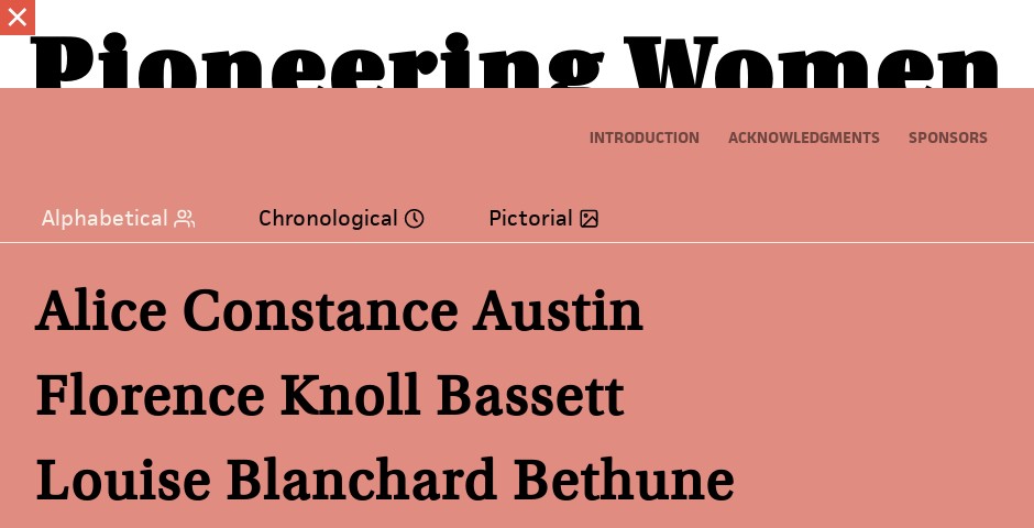 Nominee - Pioneering Women of American Architecture