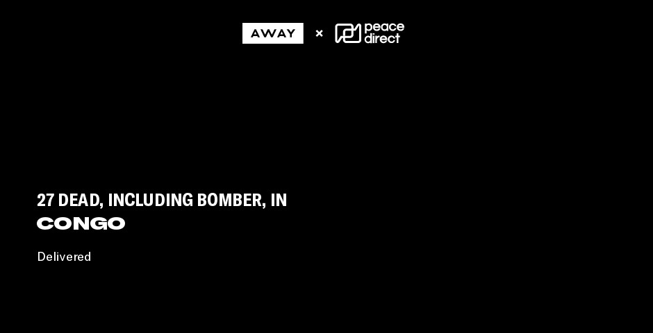 Nominee - Peace Direct x Away Travel