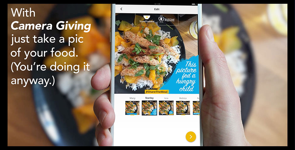 Nominee - ShareTheMeal – Camera Giving