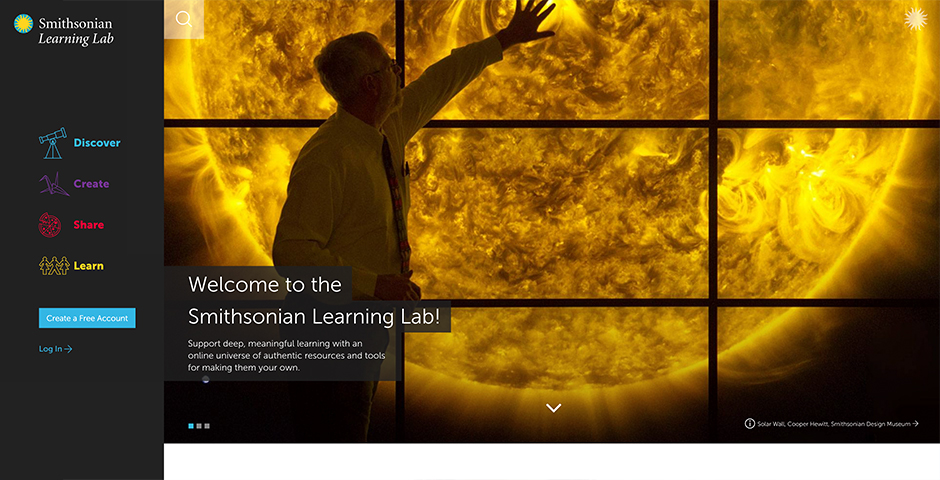 Webby Award Winner - Smithsonian Learning Lab