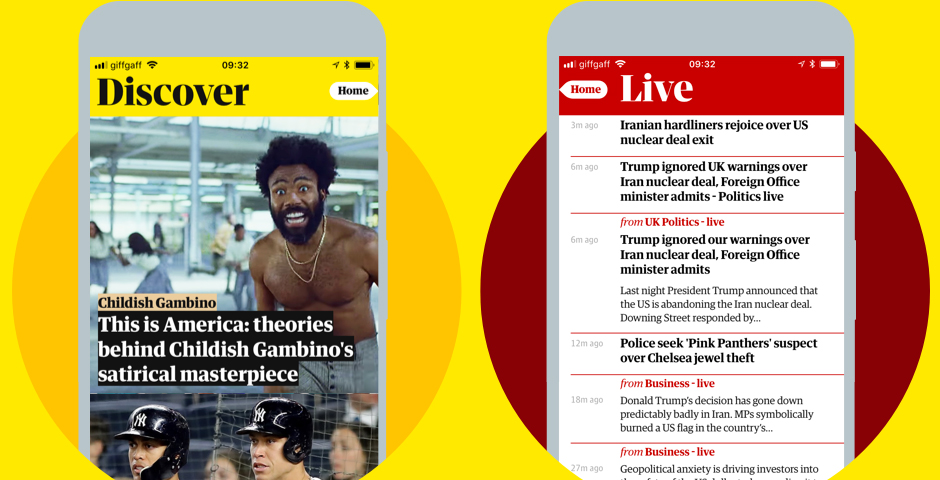 Webby Award Winner - The Guardian app for iOS and Android
