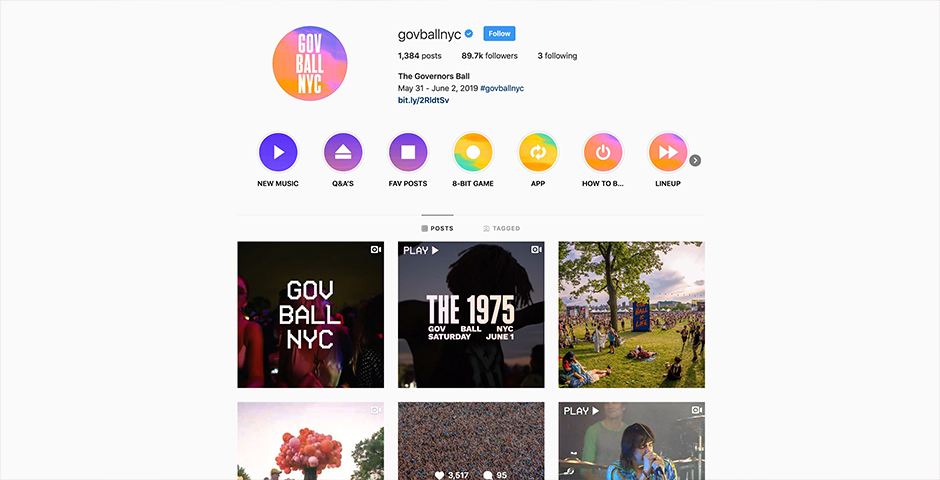 Nominee - The Governors Ball Music Festival
