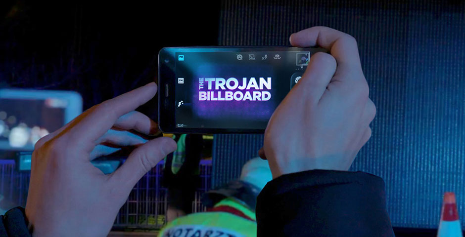 People's Voice / Webby Award Winner - The Trojan Billboard