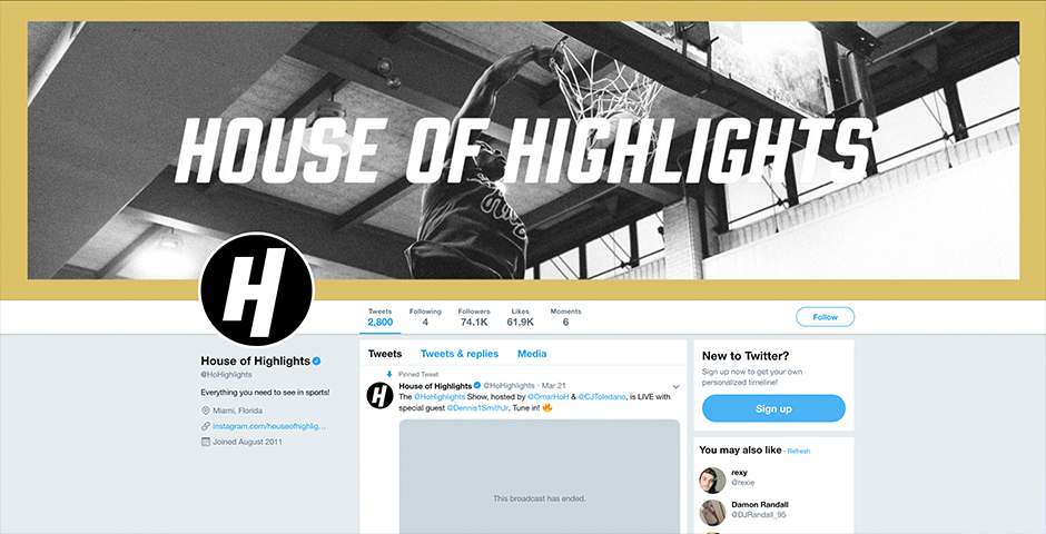 Nominee - House of Highlights Next-Gen Sports Center for Social