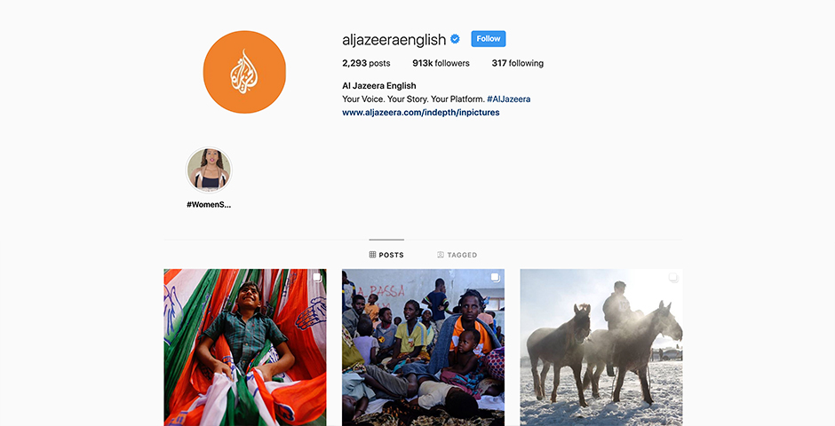 Nominee - Al Jazeera English Instagram Account
