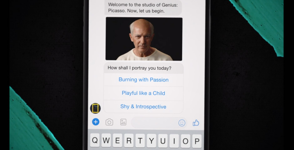 Nominee - Be Painted by a Genius: NatGeo’s Picasso Messenger Bot for Season 2
