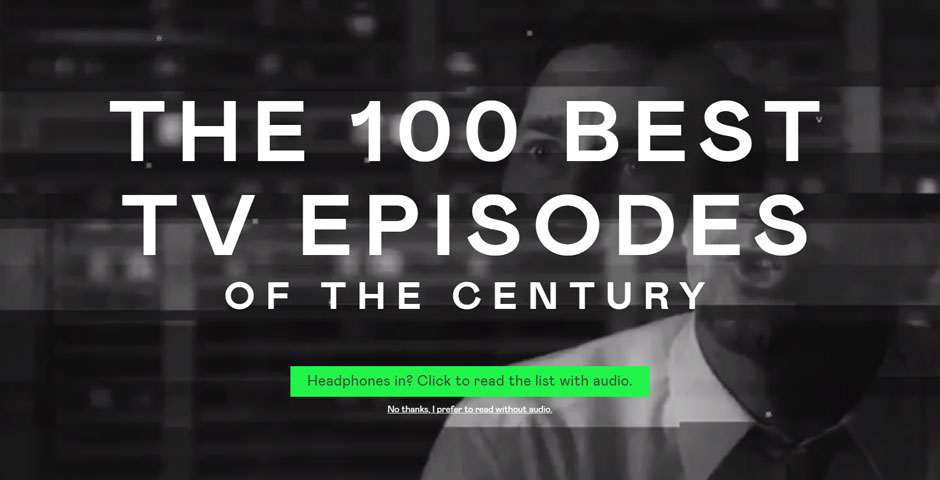 Webby Award Winner - The Best TV Episodes of the Century