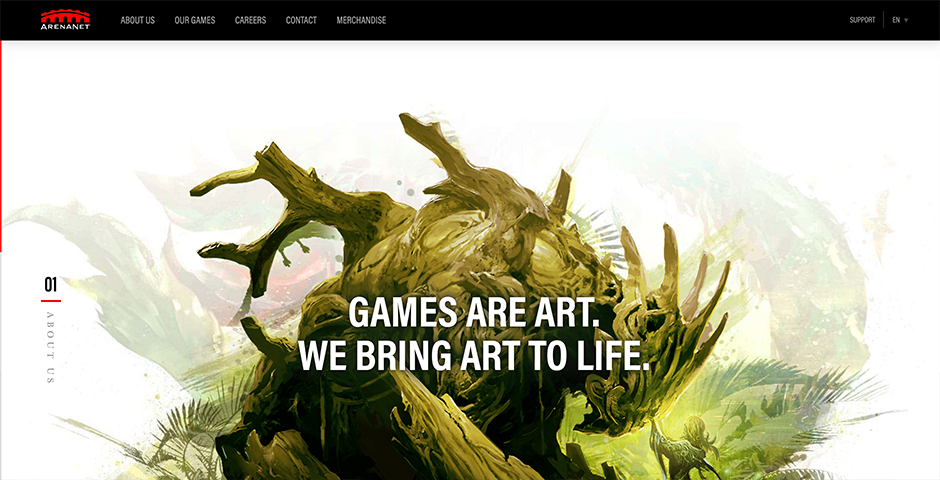 Nominee - ArenaNet Corporate Homepage