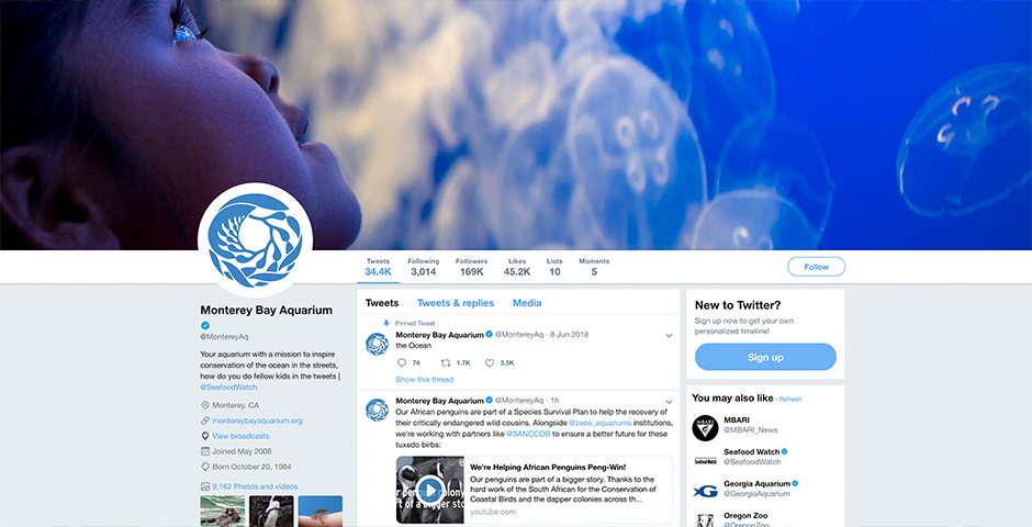 Honoree - Monterey Bay Aquarium Social Media