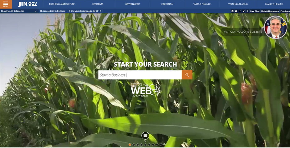 Honoree - IN.gov – State of Indiana Website