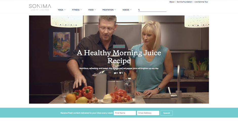 Webby Award Winner - Sonima