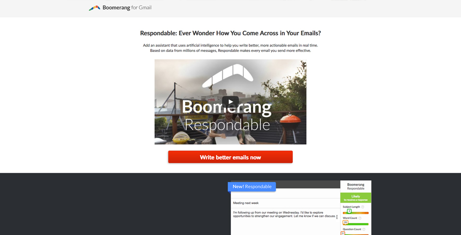 Honoree - Boomerang Respondable