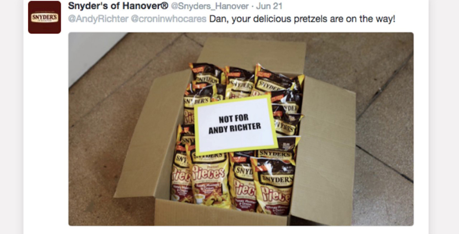 Honoree - The Great Snyder’s of Hanover Andy Richter Twitter War
