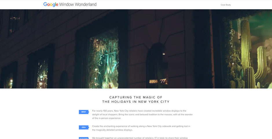 Honoree - Window Wonderland / Google Shopping