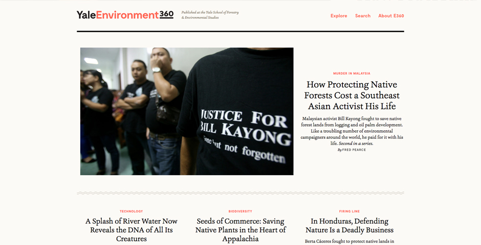 Nominee - Yale Environment 360
