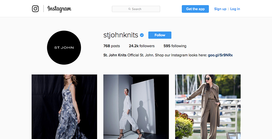 Honoree - St. John Knits Instagram