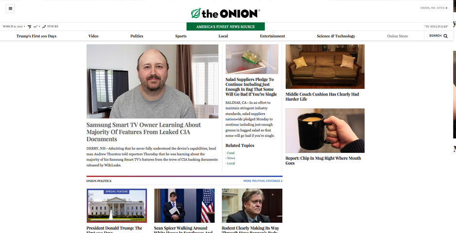 People's Voice / Webby Award Winner - The Onion