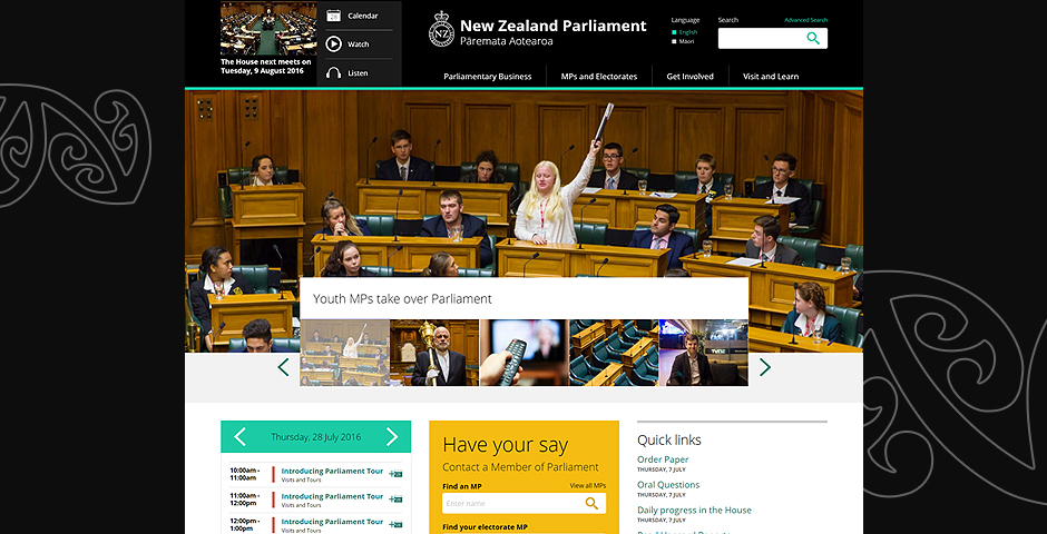 Nominee - New Zealand Parliament