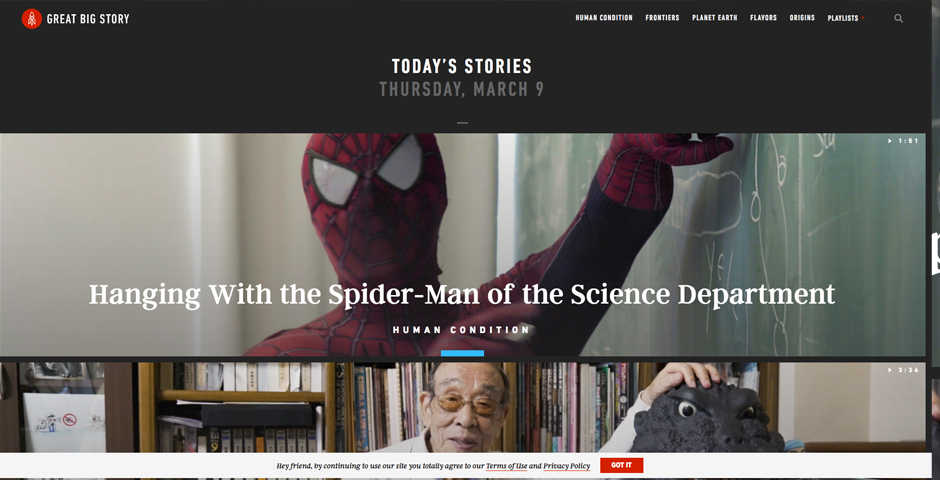 Honoree - Great Big Story – Website