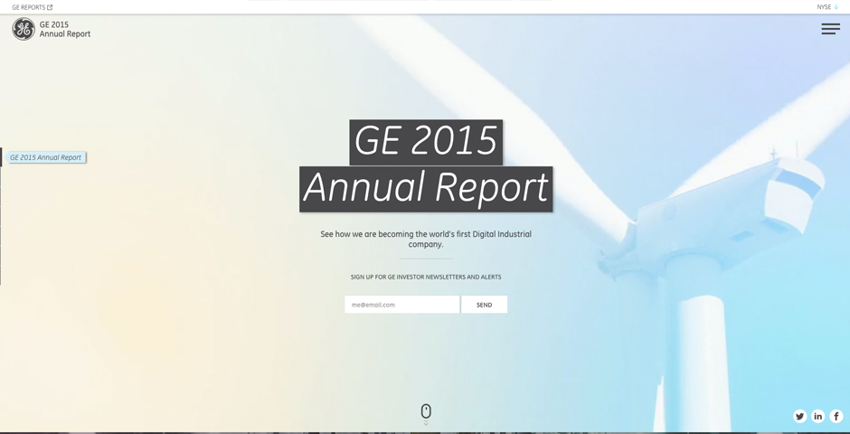 Honoree - GE Annual Report 2015