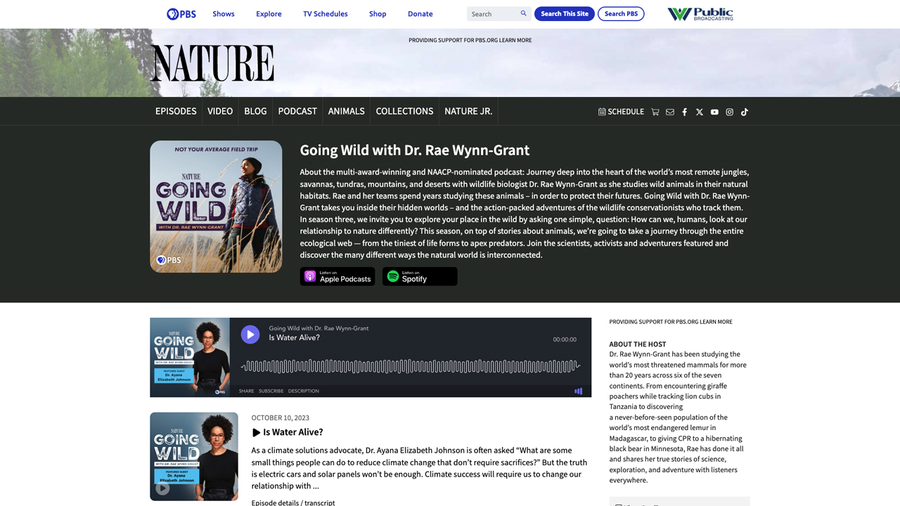 Going Wild with Dr. Rae Wynn-Grant by PBS Nature