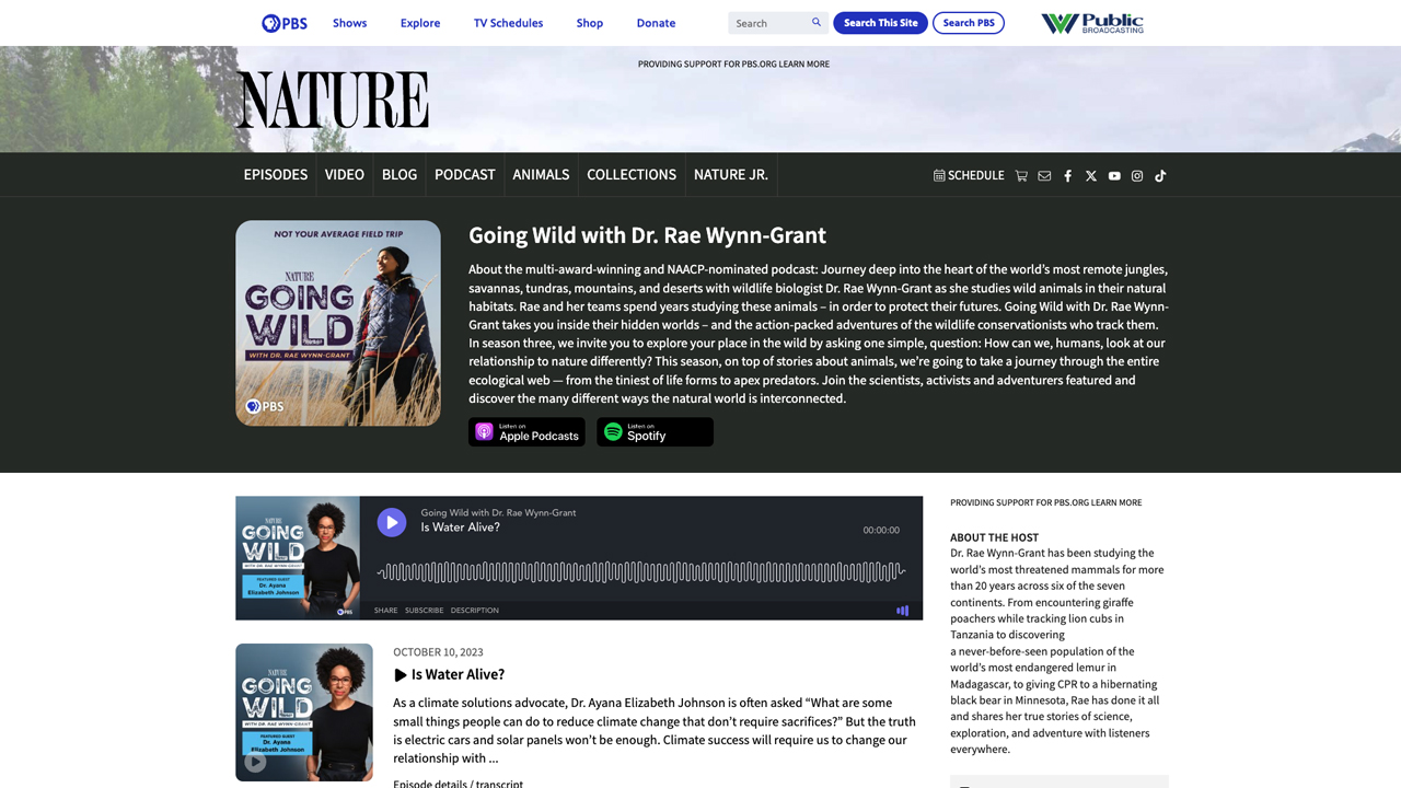 Going Wild with Dr. Rae Wynn-Grant by PBS Nature