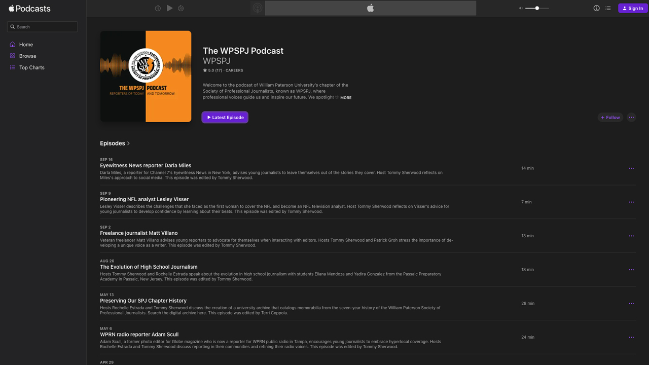 The WPSPJ Podcast by William Paterson Society of Professional Journalists