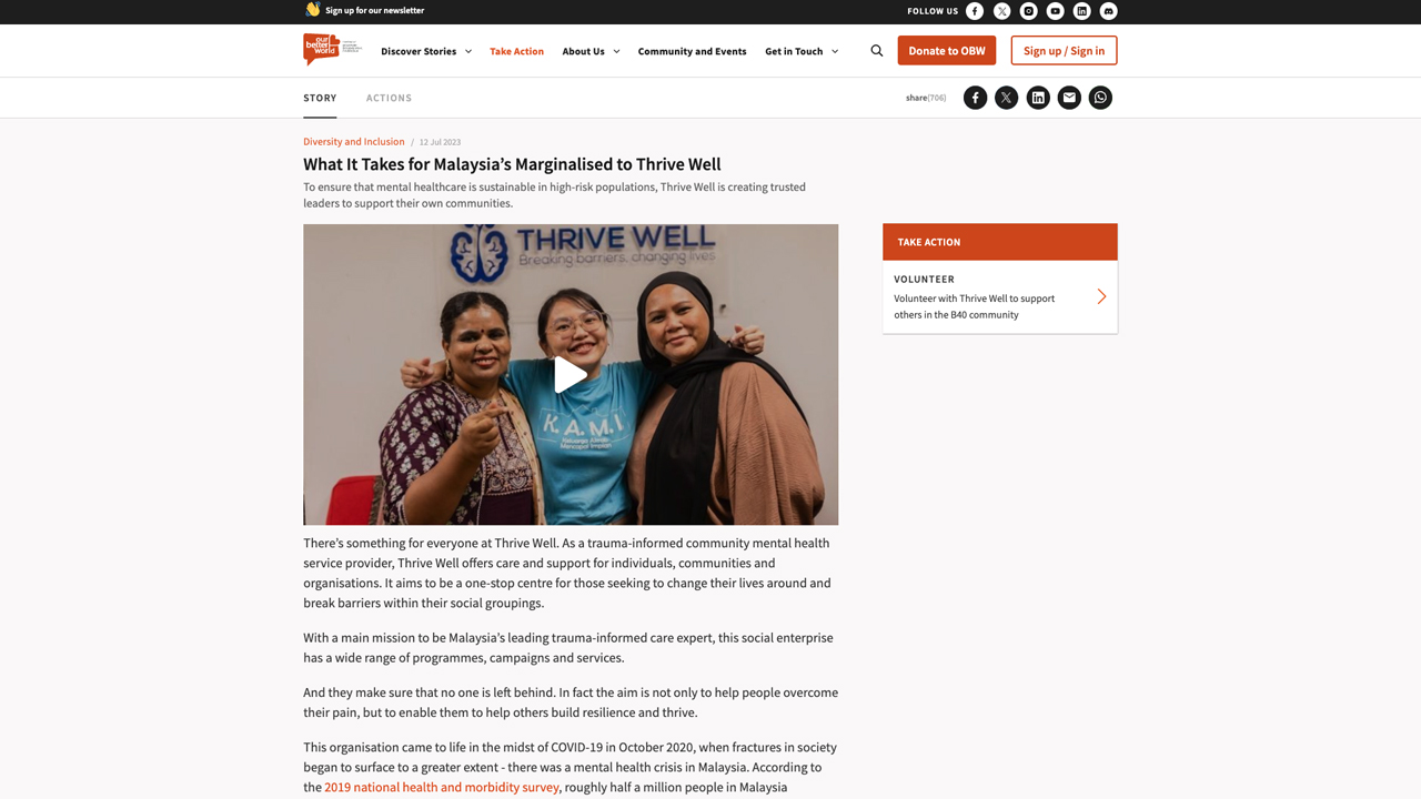 What it takes for Malaysia’s Marginalised to Thrive Well by Singapore International Foundation (Our Better World)