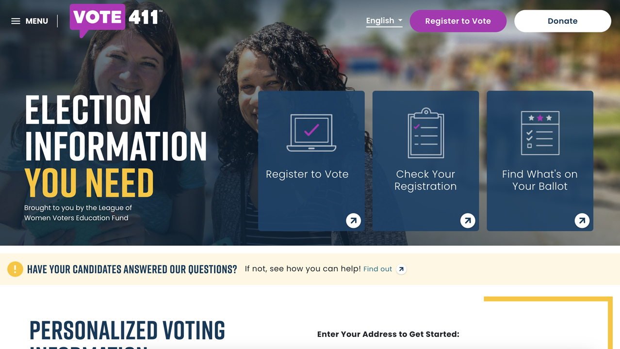 VOTE411.org by League of Women Voters of the US