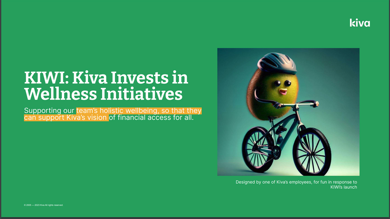 Kiva - KIWI by Kiva Microfunds