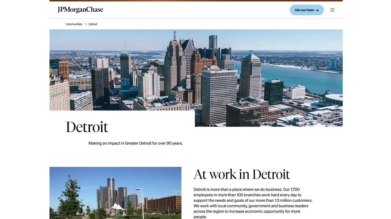 JPMorgan Chase and the City of Detroit by SS+K