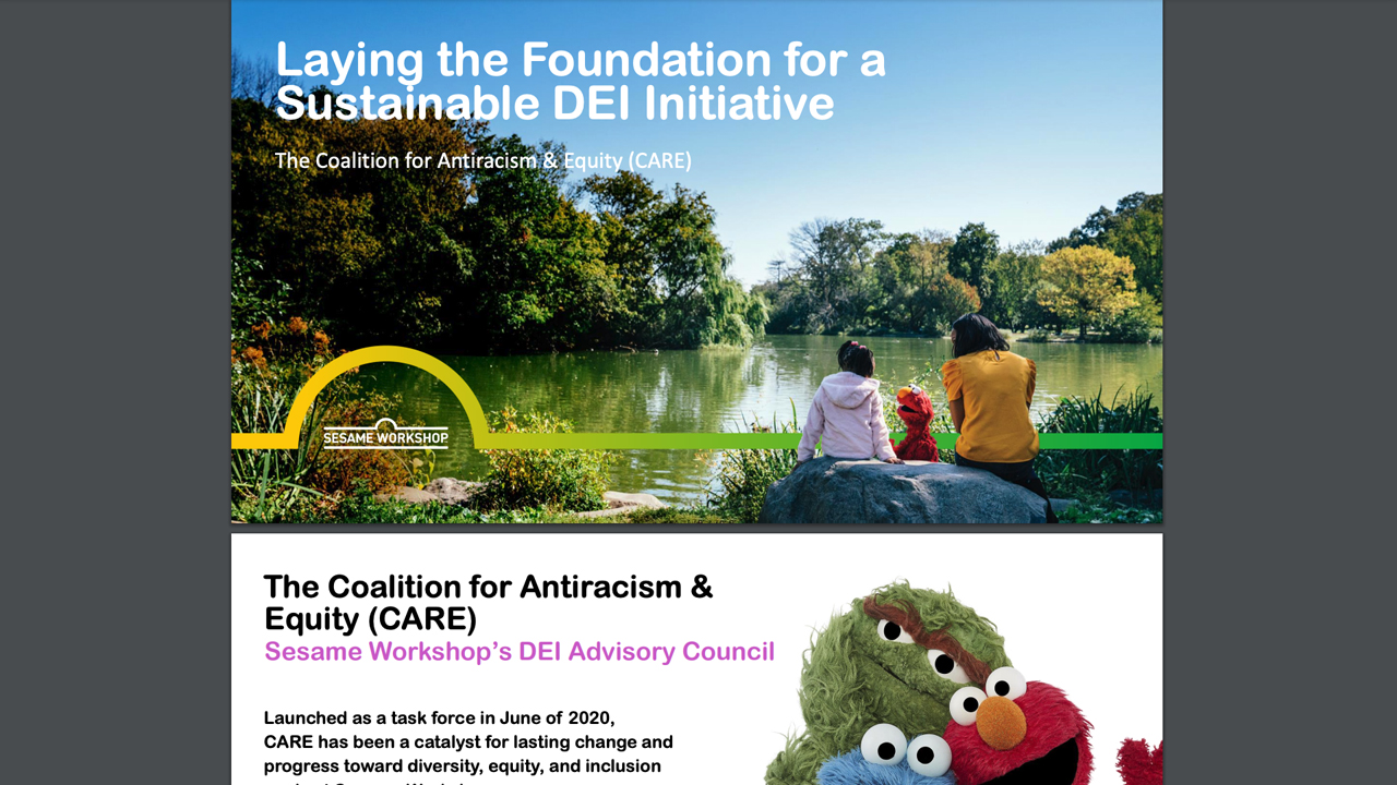 LAYING THE FOUNDATION FOR A SUSTAINABLE DEI INITIATIVE by Sesame Workshop